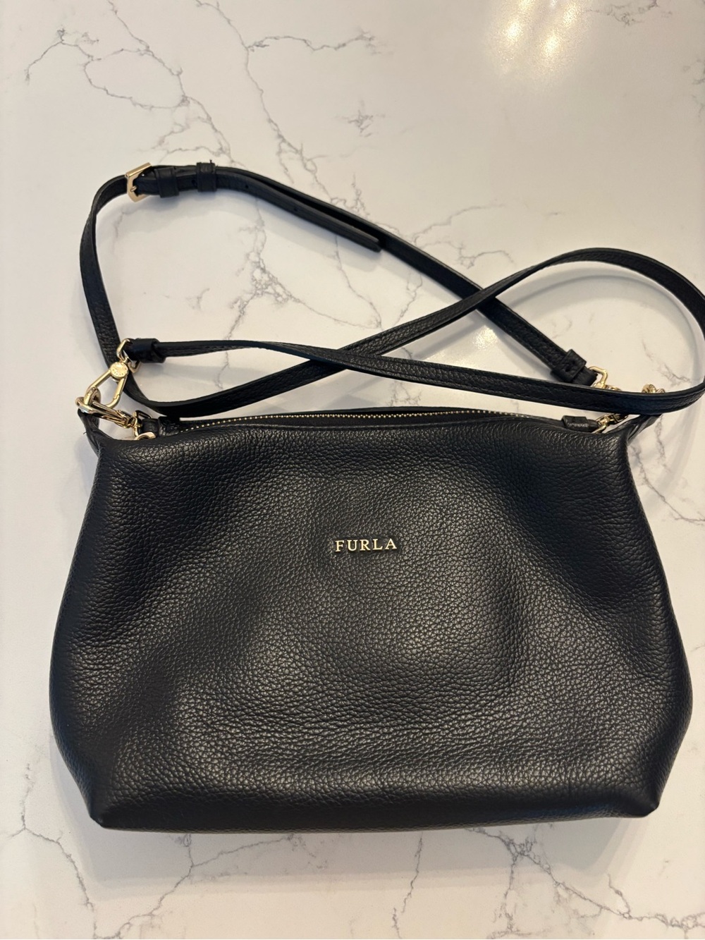 Furla Black Leather Bag